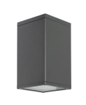 Popielata zewnętrzna lampa sufitowa SU-MA 8003 DG Adela E27 IP54 12cm x 21cm