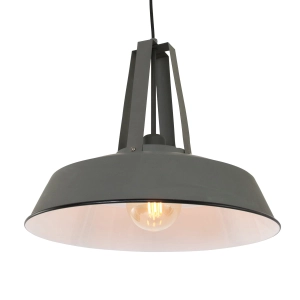 Szara nowoczesna lampa wisząca nad stół Mexlite 7704GR Eden E27 42cm