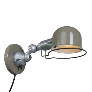 Zielona nowoczesna lampa ścienna kinkiet regulowane ramię Mexlite 7657G Davin E14 29cm