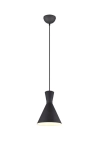 Lampa wisząca czarna wąski stożkowy abażur czarny RL R30781032 Enzo E27 20cm