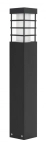 Czarny słupek oświetleniowy SU-MA RADO II 2 BL Rado E27 IP54 50cm