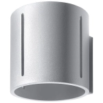 Szary kinkiet walec z nacięciami Sollux Lighting SL.0354 Inez G9
