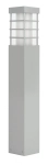 Srebrny słupek oświetleniowy SU-MA RADO II 2 AL Rado E27 IP54 50cm
