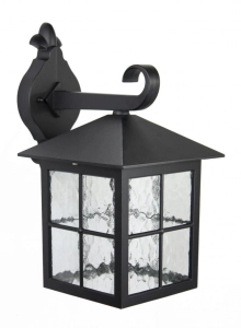 Zewnętrzna lampa ścienna kinkiet elewacyjny SU-MA K 3012/1/KW Wenecja E27 IP43