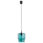 Niebieska lampa wisząca szklana Argon 3271 Newa 18cm x 115cm
