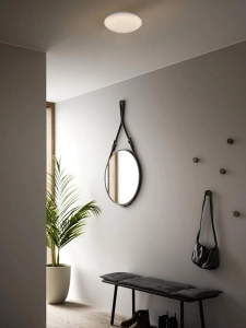 Lampa Sufitowa Okrągły Plafon Nordlux 2015196101 Montone 30 10W 2700K IP44 30cm biały