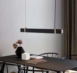 Lampa Wisząca Listwa 115cm Nordlux 2010603003 Lilt LED 27W 2700K Ściemniacz Czarny