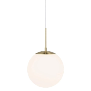 Lampa Wisząca Szklana Kula Nordlux 2010563035 Grant 25 E27 25cm x 200cm złoty biały