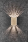 Zewnętrzna lampa ścienna kinkiet na elewację Nordlux 2019041035 Fold 10 LED 2x5W IP54 3000k 10x10x14cm 3 typy przesłon mosiądz