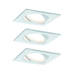 Oprawa do wbudowania NOVA COIN LED DIM wychylna 3x6W 470lm 84X84mm 2700K 230V biały mat Paulmann PL93678