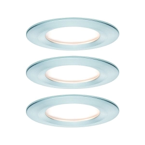 Oprawa do wbudowania NOVA COIN LED DIM stała zestaw 3x6W 470lm 78mm 2700K IP44 230V aluminium Paulmann PL93498