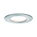 Oprawa do wbudowania NOVA COIN LED DIM stała 6W 470lm 78mm 2700K IP44 230V szczotkowane żelazo Paulmann PL93493