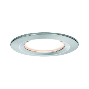 Oprawa do wbudowania NOVA COIN LED DIM stała 6W 470lm 78mm 2700K IP44 230V szczotkowane żelazo Paulmann PL93493