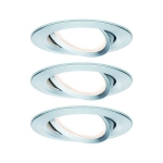 Oprawa do wbudowania NOVA COIN LED DIM wychylna zestaw 3x6W 470lm 84mm 2700K IP23 230V aluminium Paulmann PL93487