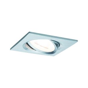 Oprawa do wbudowania NOVA LED DIM wychylna GU10 6.5W 460lm 84x84mm 2700K IP23 230V aluminium Paulmann PL93473