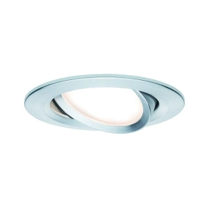 Oprawa do wbudowania NOVA COIN LED wychylna 6W 470lm 84mm 2700K IP23 230V aluminium Paulmann PL93450