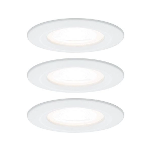 Oprawa do wbudowania NOVA LED stała zestaw 3xGU10 6.5W 460lm 78mm 2700K IP44 230V chrom Paulmann PL93445