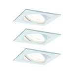 Oprawa do wbudowania NOVA LED wychylna zestaw GU10 6.5W 460lm 84x84mm 2700K 230V biały mat Paulmann PL93436