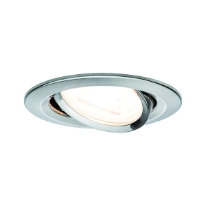 Oprawa do wbudowania NOVA LED wychylna GU10 6.5W 460lm 84mm 2700K IP23 230V aluminium Paulmann PL93428