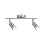Oprawa ścienno-sufitowa CAROLINA GU10 max. 2x10W 230V nikiel mat / metal Paulmann PL66744