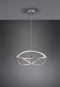 Lampa Wisząca Trio 321210107 Charivari LED 42W 3000K ściemniacz 62cm nikiel
