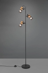 Lampa stojąca Podłogowa Trio 404300332 Tosh 3xE14 150cm czarny