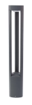 Popielaty słupek oświetleniowy SU-MA GL 11205 Fan GX53 IP54 80cm