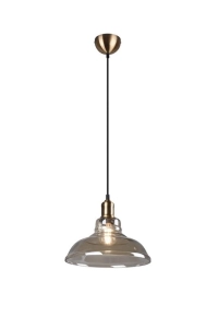 Lampa wisząca nad stół szklany abażur skandynawska stylizowana miedziana RL R30731004 Aldo 1xE27 28cm