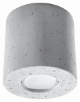 Betonowa lampa sufitowa punktowa tuba spot Sollux Lighting SL.0488 Orbis GU10 10x10cm