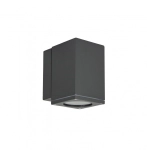 Popielata zewnętrzna lampa ścienna kinkiet na elewację SU-MA M1459 DG Adela Midi GU10 IP54