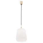 Lampa wisząca z białym szklanym kloszem Argon 4273 Irun E27 25cm x 125cm