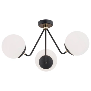 Lampa sufitowa z szklanymi kulami Argon 1478 Tomar 3xE27 czarny
