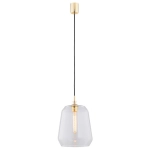Lampa wisząca z przezroczystym szklanym kloszem Argon 4266 Irun E27 25cm x 125cm