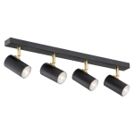 Lampa sufitowa listwa punktowa spot Argon 1690 Lagos 4xGU10 62cm czarny złoty