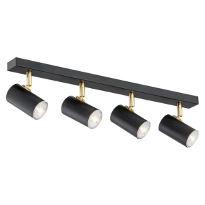 Lampa sufitowa listwa punktowa spot Argon 1690 Lagos 4xGU10 62cm czarny złoty