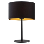 Lampa stołowa czarna podstawa i czarny abażur Argon 4342 Karin E27 46cm x 30cm