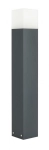 Popielaty słupek oświetleniowy SU-MA CB-MAX 700 DG Cube Max E27 IP44 70cm