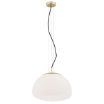 Lampa wisząca biały szklany klosz 40cm Argon 4317 Trini E27