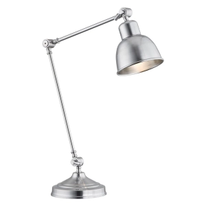 Lampa biurkowa chromowana z przegubami Argon 3196 Eufrat E27 45cm x 29cm
