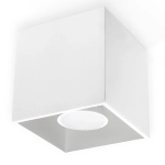 Biała lampa sufitowa sześcian spot punktowa Sollux Lighting SL.0027 Quad GU10 10/10cm