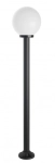 Czarna zewnętrzna lampa stojąca słupek oświetleniowy SU-MA K 5002/1/K 250 Kule E27 IP43 175cm