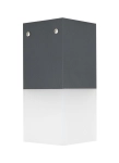 Popielata zewnętrzna lampa sufitowa SU-MA CB-MAX S DG Cube Max E27 IP44 10cm x 22cm