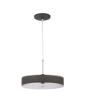 Grafitowa okrągła płaska lampa wisząca Jupiter 1214 Jazz 3xE14 40cm