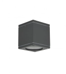 Popielata zewnętrzna lampa kostka na sufit SU-MA M1458 DG Adela Midi GU10 IP54 9,5cm x 8,7cm