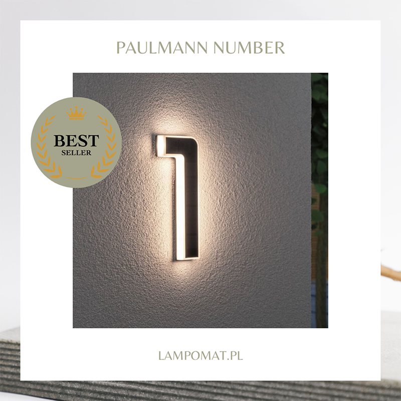 Lampa solarna z numerem na dom Paulmann Number