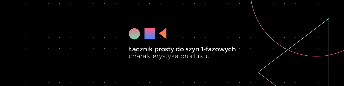 Łącznik prosty do szyn 1-fazowych