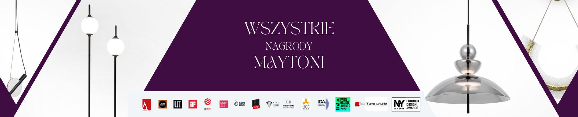 Maytoni ma mnóstwo nagród za design lamp
